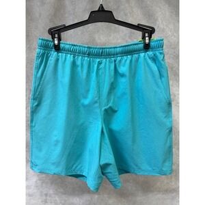 DSG Boys XL Agility Shorts Blue Spray Youth Fit